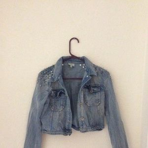 Studded jean jacket
